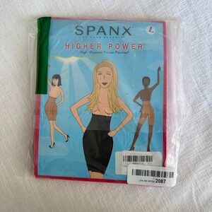 SPANX Higher Power High-Waisted Panties Shapewear Tummy Control‎ Soft Nude L